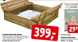 jem & fix SANDKASSE MED BÆNK tilbud