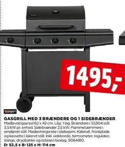 jem & fix Gasgrill (stående model) tilbud