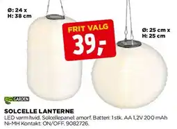 jem & fix Solcelle lanterne (papir) tilbud