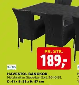 jem & fix HAVESTOL BANGKOK tilbud