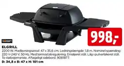 jem & fix Gasgrill med 3 brændere og 1 sidebrænder tilbud