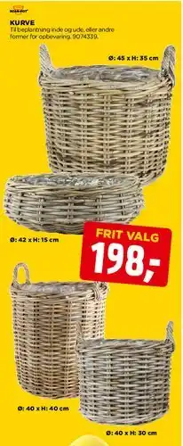 jem & fix Kurve (forskellige) tilbud