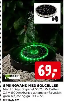 jem & fix Springvand med solceller tilbud