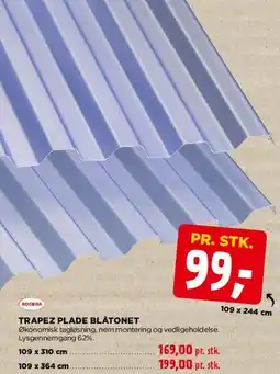 jem & fix Trapez plade blåtonet tilbud