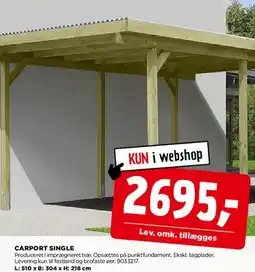 jem & fix CARPORT SINGLE tilbud