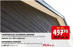 jem & fix FÆRDIGMALERET KLINKBEKLÆDNING tilbud