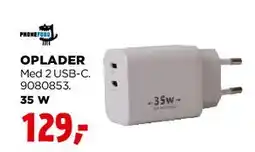 jem & fix Oplader 2x USB tilbud