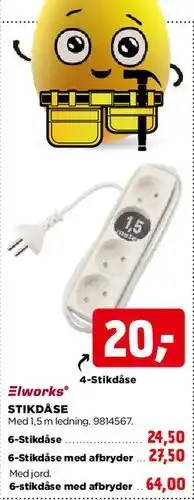 jem & fix Stikdåse / Stikdåse med afbryder tilbud