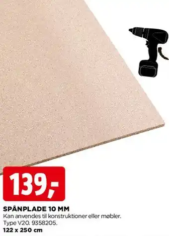 jem & fix Spånplade 10 mm tilbud