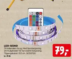 jem & fix LED-bånd med fjernbetjening tilbud