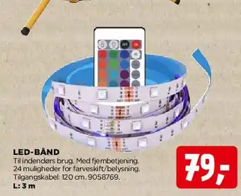 jem & fix LED-bånd med fjernbetjening tilbud
