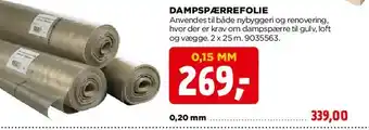 jem & fix DAMPSPÆRREFOLIE tilbud