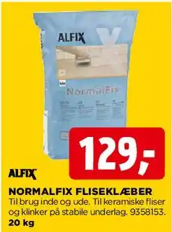 jem & fix ALFIX NORMALFIX FLISEKLEBER tilbud