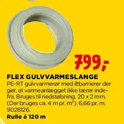 jem & fix Flex gulvvarmeslange tilbud