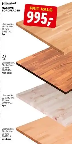 jem & fix Massive bordplader tilbud