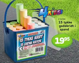 Buddy Leg 15 tykke gadekridt i spand tilbud