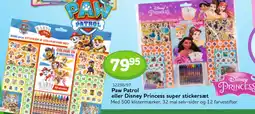 Buddy Leg Paw Patrol eller Disney Princess super stickersæt tilbud