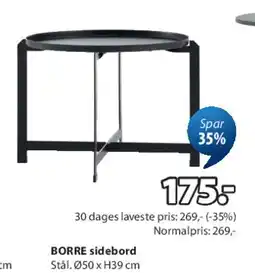 JYSK BORRE sidebord tilbud