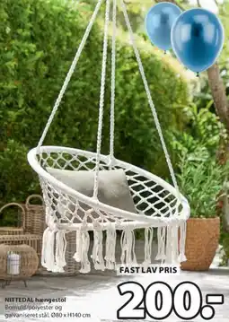 JYSK NITTEDAL hængestol tilbud