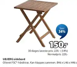 JYSK UBJERG sidebord tilbud