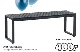 JYSK SAUNTE havebænk tilbud