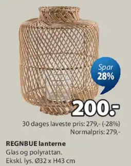 JYSK REGNBUE lanterne tilbud