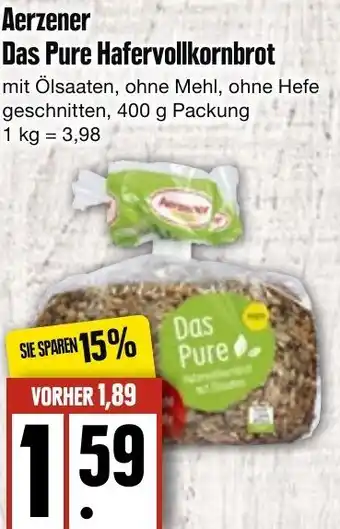 Aerzener Das Pure Hafervollkornbrot