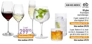 Imerco XO glas tilbud