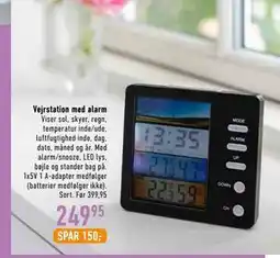 Imerco Vejrstation med alarm tilbud