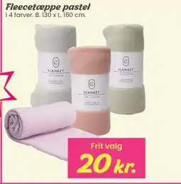 Hi five Fleecetæppe pastel tilbud