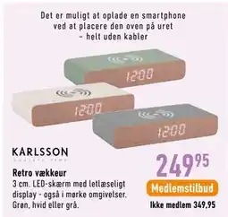 Imerco Retro vækkeur tilbud