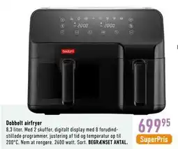 Imerco Dobbelt airfryer tilbud