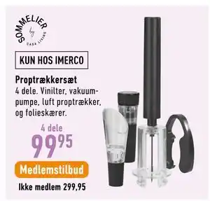Imerco Proptrækkersæt tilbud