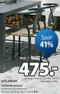 JYSK JUTLANDIA TAGMARK stol tilbud