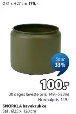 JYSK Plantekasse på stativ tilbud