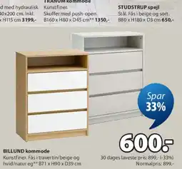 JYSK TRANUM kommode tilbud