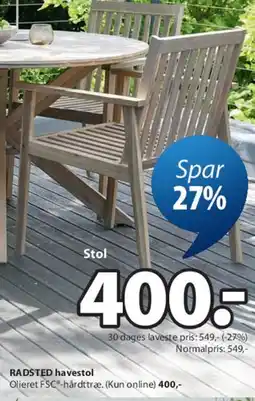 JYSK FUGLSAND havebord tilbud