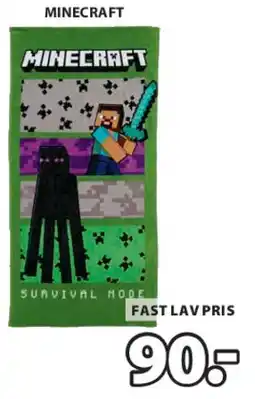 JYSK MINECRAFT badehåndklæde tilbud