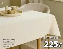 JYSK HEFTRYTLE dug tilbud