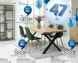 JYSK ROYAL OAK spisebord tilbud