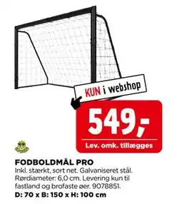 jem & fix FODBOLDMÅL PRO tilbud