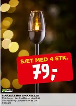 jem & fix SOLCELLE HAVEFAKKELSÆT tilbud