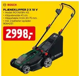 jem & fix PLÆNEKLIPPER 2 X 18 V tilbud