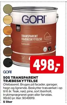 jem & fix 505 TRANSPARENT TRÆBESKYTTELSE tilbud