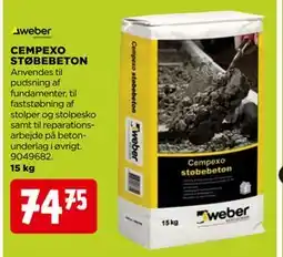 jem & fix CEMPEXO STØBEBETON tilbud