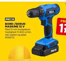 jem & fix BORE-/SKRUEMASKINE 12 V tilbud
