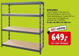 jem & fix STÅLREOL tilbud