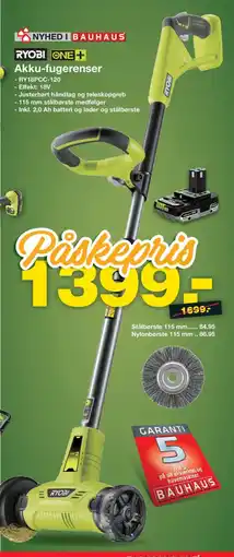 Bauhaus Ryobi one + akku-fugerenser tilbud