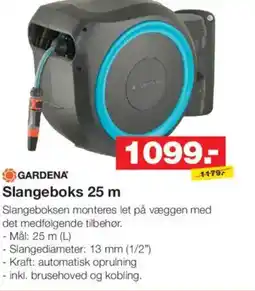 Bauhaus Gardena slangeboks 25 m tilbud