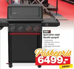 Bauhaus Weber spirit epx-435r stealth gasgrill tilbud